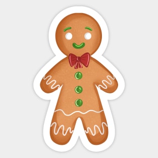 Cute Cookie Man Sticker